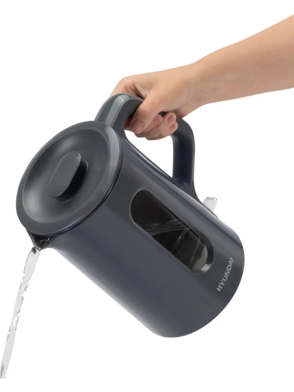 Чайник HYK-G4508 1,5л 1700Вт серый (стекло)