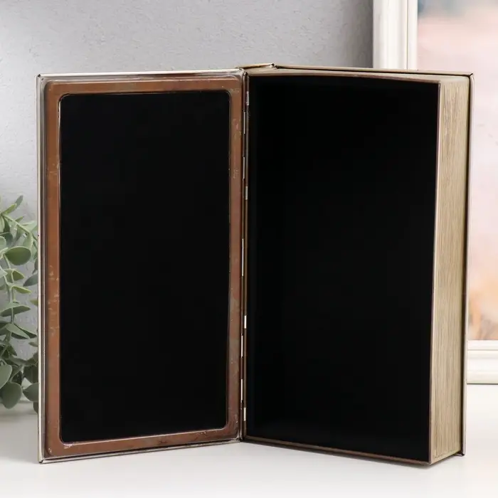 Шкатулка - книга &laquo;Ван Гог. Горе длится вечно&raquo;, металл и искусственная кожа, 26&times;16&times;5 см