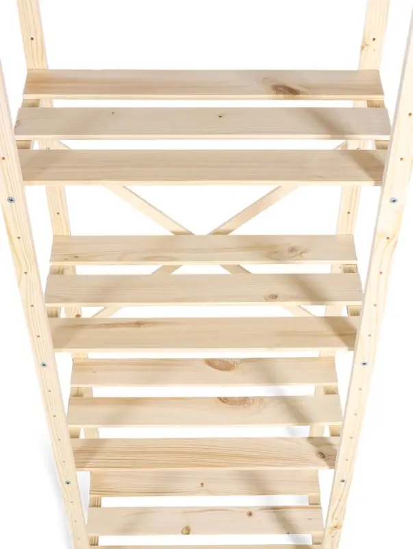 Стеллаж деревянный 5 полок 142 х 50 х 28 см, с регулируемыми полками Стеллаж деревянный 5 полок 142 х 50 х 28 см, с регулируемыми полками