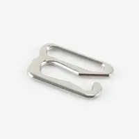 Крючок для бретелей, металлический, 10 мм, 20 шт., цвет серебряный