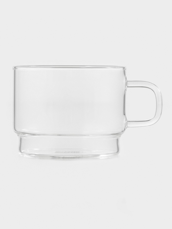 Кружка стеклянная штабелируемая "Боттом", 250 мл, 7,9х6,3 см