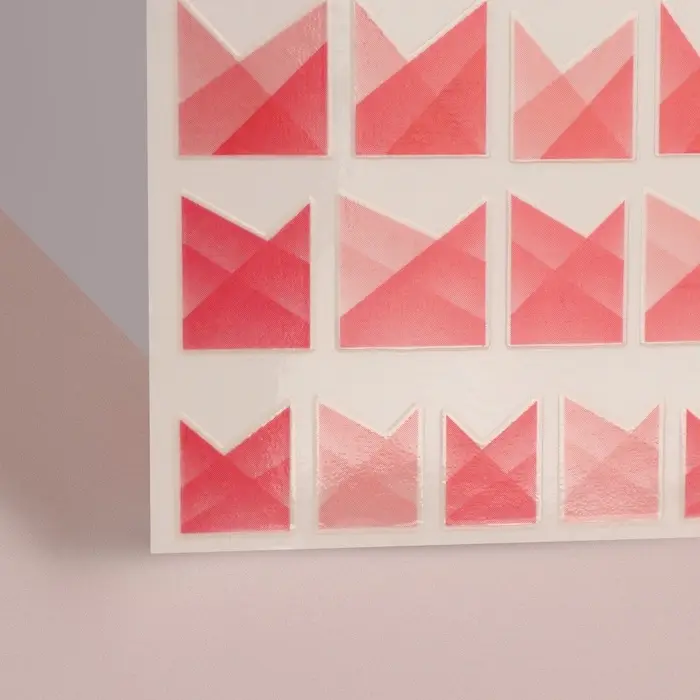 Наклейки для ногтей «Френч», розовые