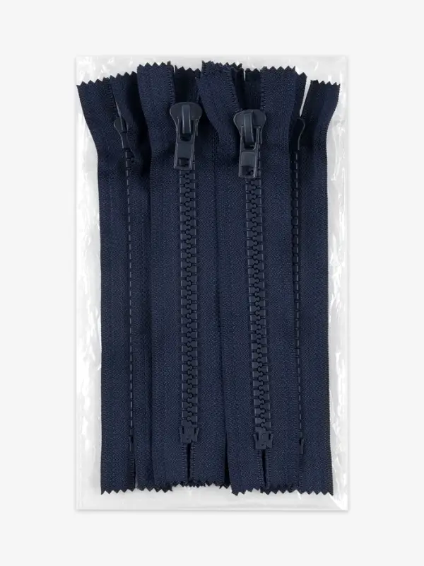 Молния &laquo;Трактор&raquo;, №10, неразъёмная, замок автомат, 18 см, тёмно-синяя