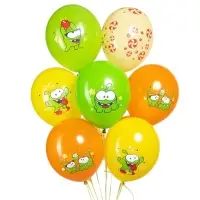 Воздушный шар латексный 12"  "Ам Ням" ассорти, пастель, 1 ст, набор 25 штук