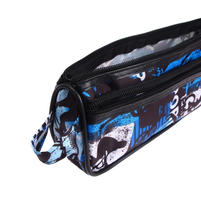 Пенал школьный на молнии Calligrata Пенал школьный на молнии Calligrata "Спорт", 2 отделения, МИКС