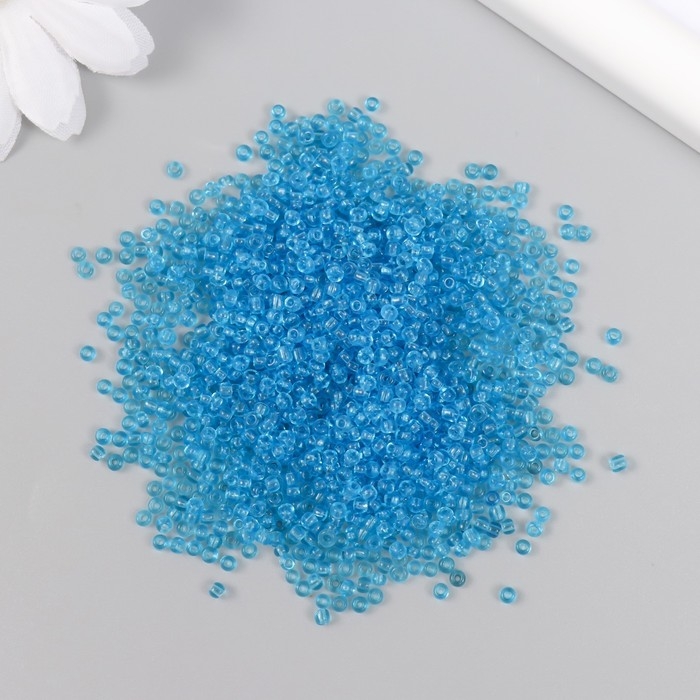 Бисер стекло 12/0  Бисер стекло 12/0 "Небесный" прозрачный 450 гр