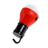 Фонарь кемпинговый, 60 Лм, 3 режима, от батареек 3&times;ААА, 11&times;5 см, красный