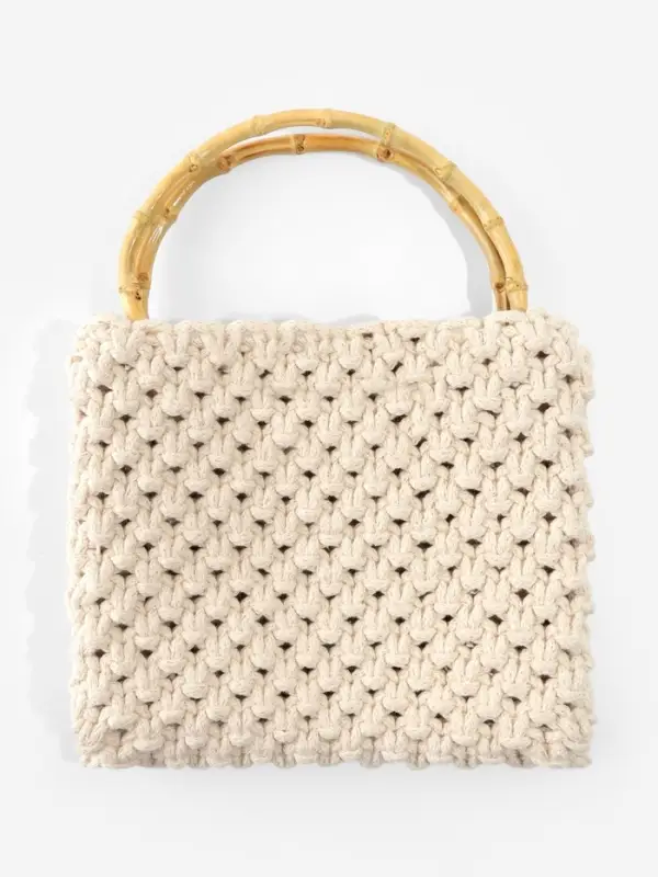 Ручки для сумки, 2 шт., бамбук, 17&times;12 см, толщина 0.8 см