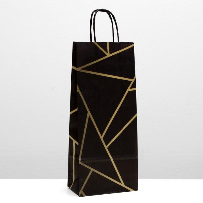 Пакет крафт Пакет крафт "Геометрия", 14 х 8 х 33 см