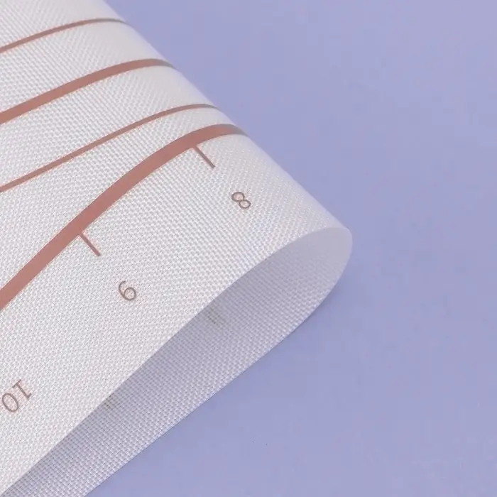 Коврик для выпечки и раскатки теста с разметкой, армированный, силикон, 42&times;29.5 см, белый