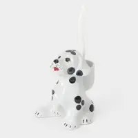 Ёршик для унитаза с подставкой &laquo;Дружок&raquo;, фарфор, белый