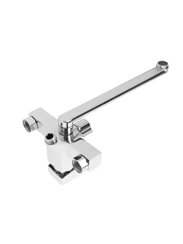 Смеситель для ванны ZEIN Z3845, однорычажный, излив 30 см, душевой набор, лейка 5 реж, хром