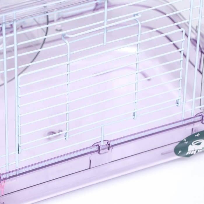 Клетка для грызунов с наполнением, 32 х 21 х 25 см, розовая Клетка для грызунов с наполнением, 32 х 21 х 25 см, розовая