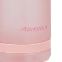 Бутылка для воды onlytop, 550 мл, тритан, с трубочкой, с поильником, розовая