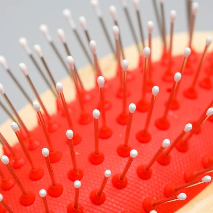 Двусторонняя щётка-расческа с деревянной ручкой, 7 х 21 см Двусторонняя щётка-расческа с деревянной ручкой, 7 х 21 см