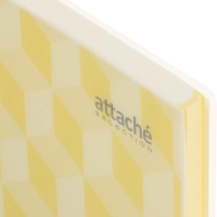 Бизнес-тетрадь А4,150л,кл,плас.спир.Attache Selection SPRING BOOK жел 84232