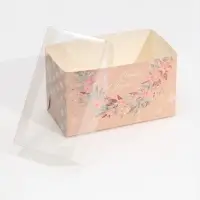 Коробка для капкейка «Розовый тренд», 16 х 8 х 10 см