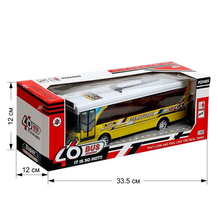 Автобус «Городской», радиоуправление, 1:30, на батарейках Автобус «Городской», радиоуправление, 1:30, на батарейках