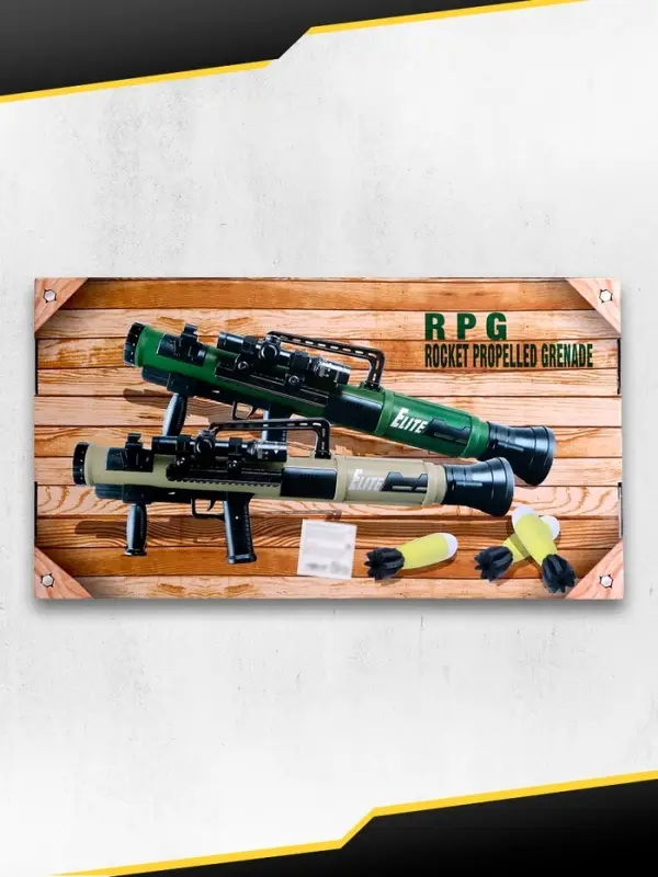 Базука &laquo;Элита&raquo;, свет, звук, стреляет мягкими снарядами, цвет МИКС