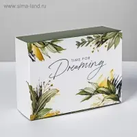 Коробка подарочная складная, упаковка, &laquo;Time for dreaming&raquo;, 20 х 15 х 8 см