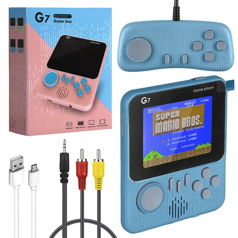 Игровая приставка G7 синяя 3.5” для 2 пользователей (100шт/кор)