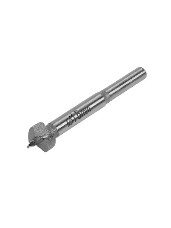 Сверло Форстнера ТУНДРА, твердосплавные пластины, цилиндрический хвостовик, 15 мм Сверло Форстнера ТУНДРА, твердосплавные пластины, цилиндрический хвостовик, 15 мм