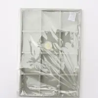 Подставка для украшений QF, 12 ячеек, флок, 35&times;24&times;3 см, серая