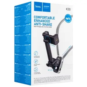 Крепление на шею K30 HOCO для смартфона черный с серым