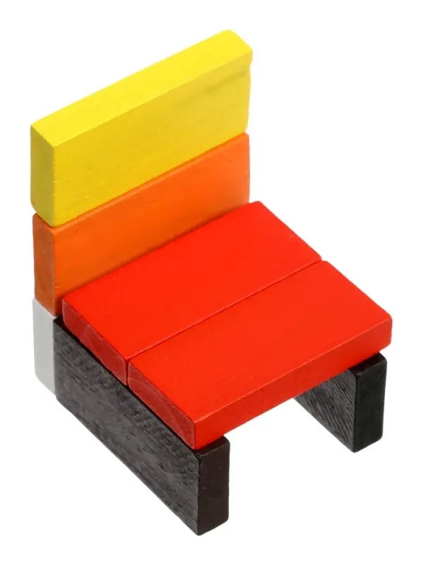 Конструктор деревянный &laquo;Кирпичики&raquo; размер плашки: 2&times;4.4&times;0.7 см