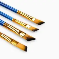 Кисть для рисования набор 4 шт. синтетика плоские Kiss №4, №6, №8, №10