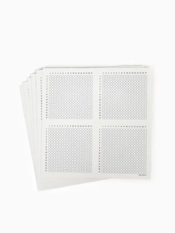 Стикеры для остатков круглых страз