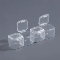 Органайзер для хранения мелочей, 28 ячеек, 17.5&times;10.5&times;2.7 см, прозрачный