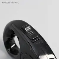 Рулетка, 5 м, до 15 кг, эргономичная, чёрная