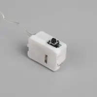 Гирлянда &laquo;Нить&raquo; 2 м роса, IP20, серебристая нить, 20 LED, 3 режима, батарейки AG13&times;3 (в комплекте), свечение мульти