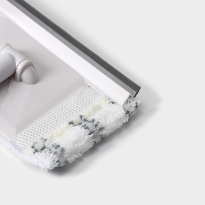 Щётка для окон Raccoon, телескопическая алюминиевая ручка 59(103) см, водосгон 20,5 см, насадка из микрофибры 20,5×12 см Щётка для окон Raccoon, телескопическая алюминиевая ручка 59(103) см, водосгон 20,5 см, насадка из микрофибры 20,5×12 см