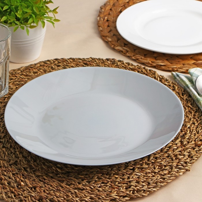 Тарелка плоская Lillie Granit, d=25 см, цвет серый Тарелка плоская Lillie Granit, d=25 см, цвет серый