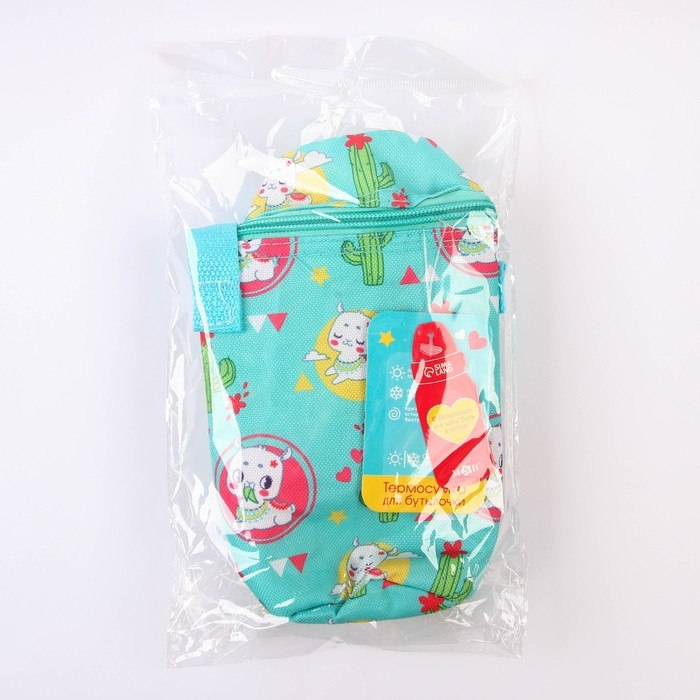 Термо-чехол для бутылочки «ТРЕНД. Лама», форма тубус Термо-чехол для бутылочки «ТРЕНД. Лама», форма тубус