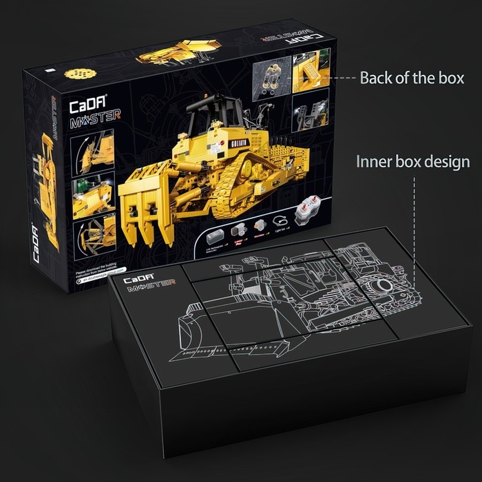 Конструктор радиоуправляемый «Строительный бульдозер», 2826 деталей, масштаб 1:17 Конструктор радиоуправляемый «Строительный бульдозер», 2826 деталей, масштаб 1:17