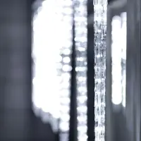 Гирлянда &laquo;Сосульки рифленые&raquo; 2.5&times;0.42 м, IP65, прозрачная нить, 288 LED, свечение белое с эффектом стекания, 12 В