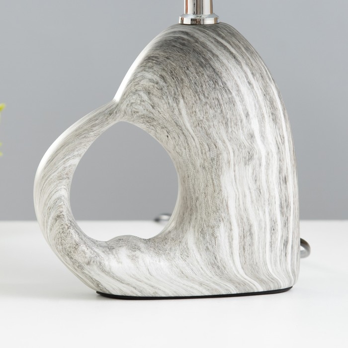 Настольная лампа Настольная лампа "Пьет" E14 40Вт серый 23х23х34 см RISALUX