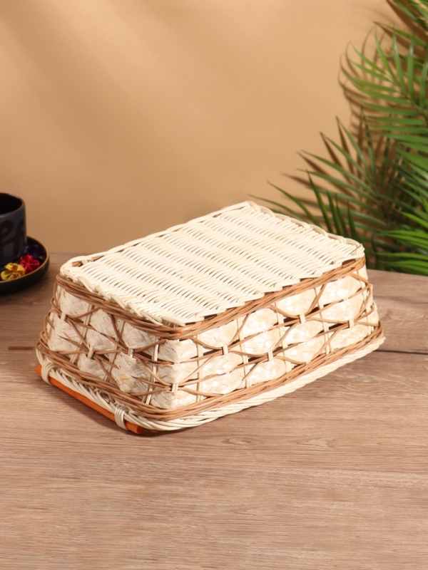 Корзина плетеная 30x22x11 см, ротанг
