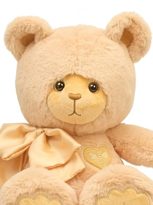Мягкая игрушка "Медведь Глэм, с бантом", цвет карамельный, 25 см МГлэм/25/54-1