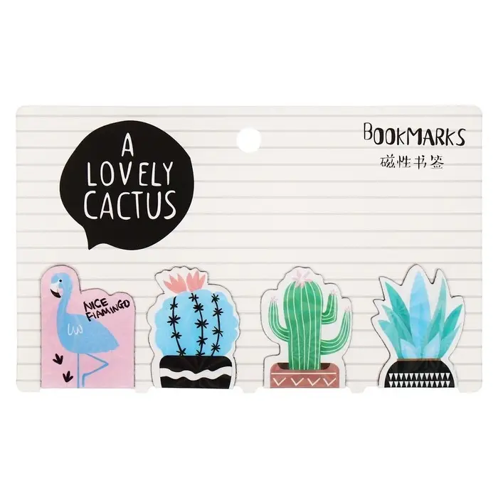 Набор магнитных закладок для книг Calligrata 4 штуки, Набор магнитных закладок для книг Calligrata 4 штуки, "Ассорти", МИКС