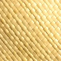 Сумка плетёная из пандана, 29×17×42 см, бежево-чёрная