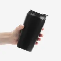 Термостакан с двумя поильниками Duetta, черный Термостакан с двумя поильниками Duetta, черный