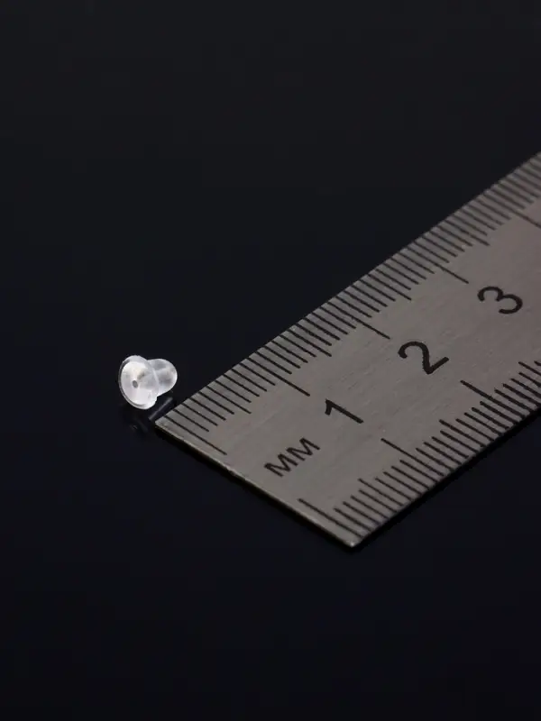 Заглушки для сережек, швенз, пусет силиконовые для швенз и пусет (набор 30 шт. ), 4×5 мм Заглушки для сережек, швенз, пусет силиконовые для швенз и пусет (набор 30 шт. ), 4×5 мм