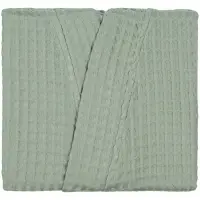 Халат вафельный женский Boho Kimono, зеленая мята, размер M (44-46)