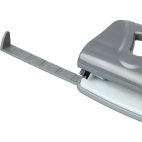 Дырокол Attache Smart до 25 листов, линейка, пластик, серый