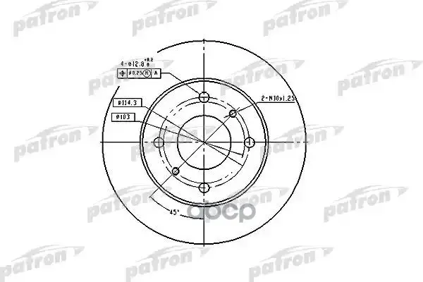 Диск тормозной PATRON арт. PBD2591