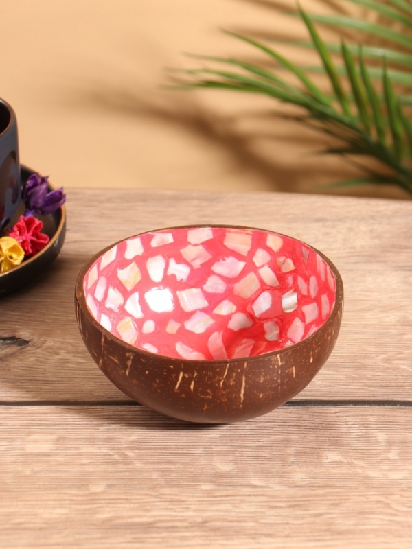 Чаша Чаша "Пламя" 14х14х6 см, кокос